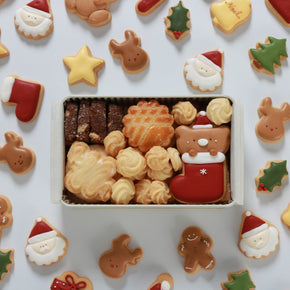 ひょっこりくまのクリスマスクッキー缶